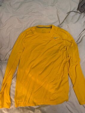 Nike Long Sleeve Dri-FIT Shirt - Yellow